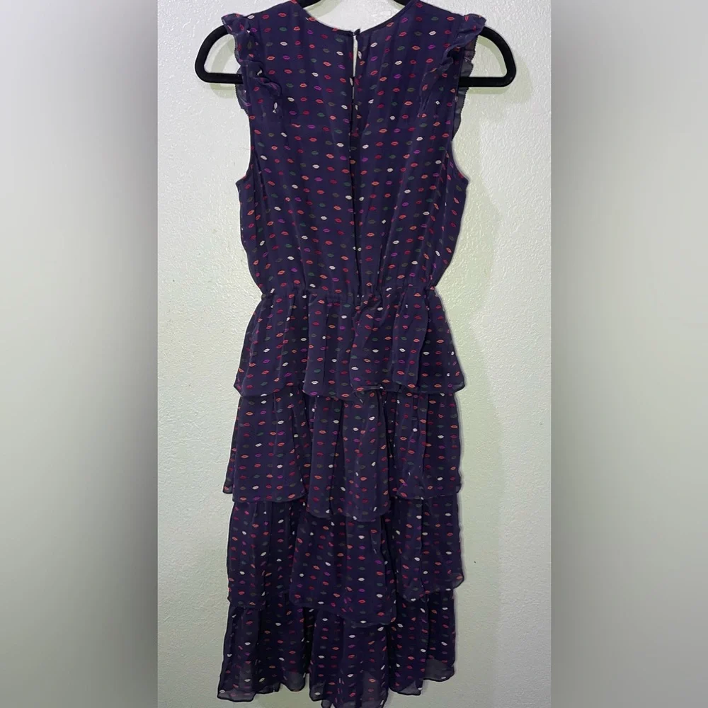 J. Crew Purple and Pink Sleeveless Dress